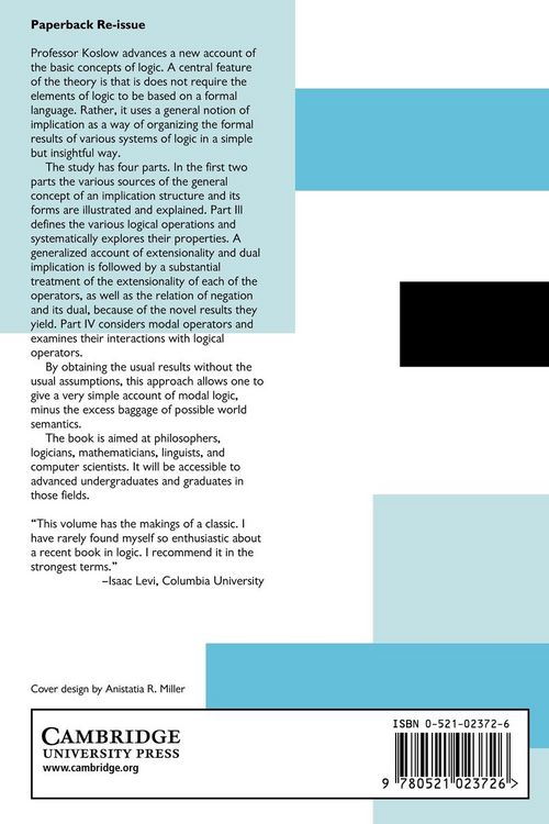 Produktbild: A Structuralist Theory of Logic