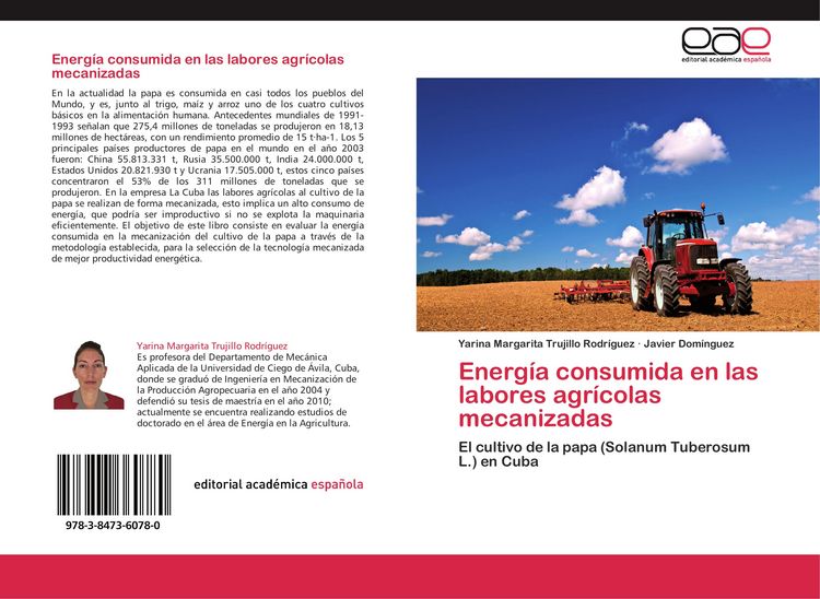 Produktbild: Energ&iacute;a consumida en las labores agr&iacute;colas mecanizadas
