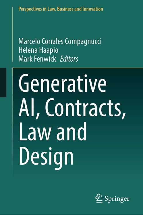 Produktbild: Generative AI, Contracts, Law and Design
