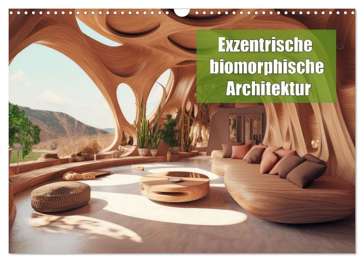 Produktbild: Exzentrische biomorphe Architektur (Wandkalender 2026 DIN A3 quer), CALVENDO Monatskalender