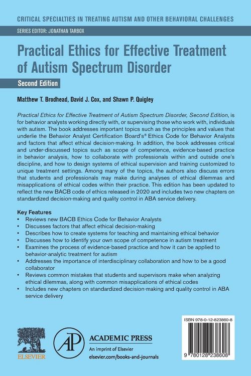 Produktbild: Practical Ethics for Effective Treatment of Autism Spectrum Disorder