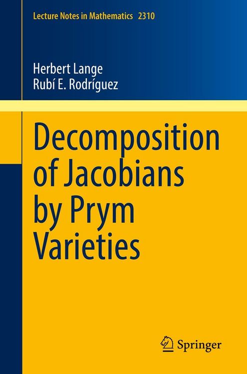 Produktbild: Decomposition of Jacobians by Prym Varieties