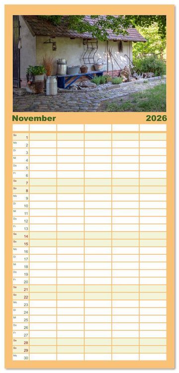 Produktbild: Familienplaner 2026 - Spreewald - Ein Naturparadies mit 5 Spalten (Wandkalender, 21 x 45 cm) CALVENDO