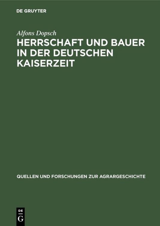 Produktbild: Herrschaft und Bauer in der deutschen Kaiserzeit