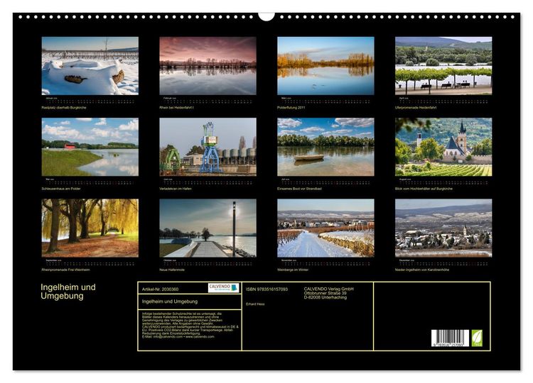 Produktbild: Ingelheim und Umgebung (Wandkalender 2026 DIN A2 quer), CALVENDO Monatskalender