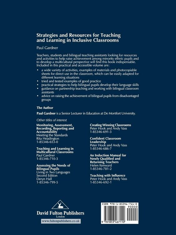 Produktbild: Strategies and Resources for Teaching and Learning in Inclusive Classrooms