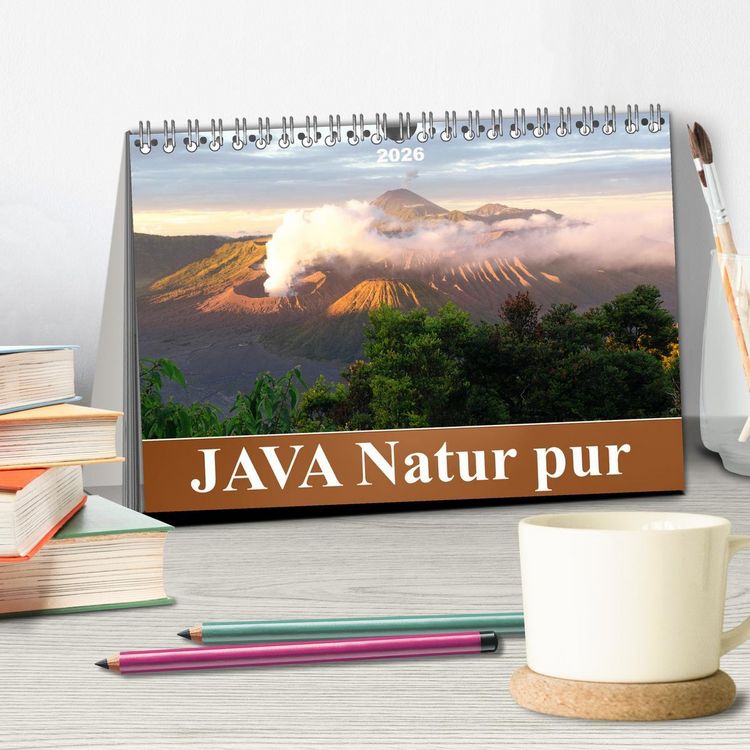 Produktbild: JAVA Natur pur (Tischkalender 2026 DIN A5 quer), CALVENDO Monatskalender