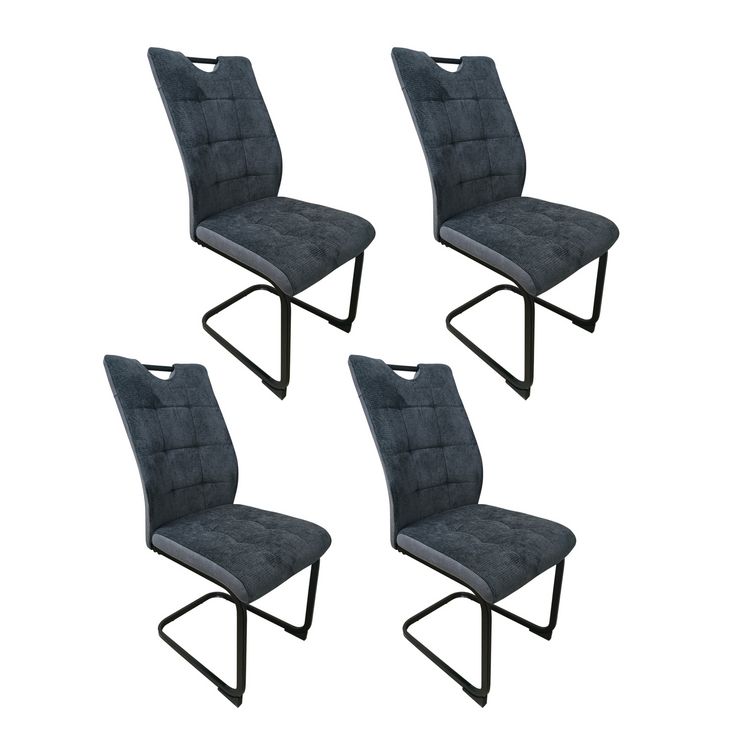 Produktbild: HTI-Living Schwingstuhl Mateo Grau 4er-Set Schwingstuhl Mateo Grau 4er-Set