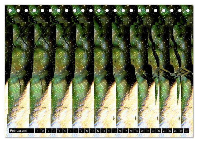 Produktbild: Magische Bilder - 3D Stereogramme (Tischkalender 2026 DIN A5 quer), CALVENDO Monatskalender