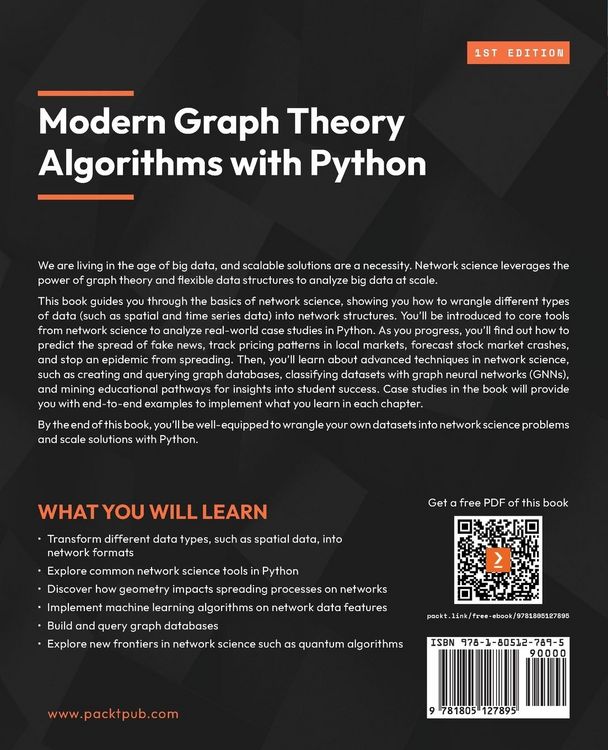 Produktbild: Modern Graph Theory Algorithms with Python