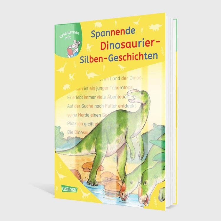 Produktbild: LESEMAUS zum Lesenlernen Sammelb&auml;nde: Spannende Dinosaurier-Silben-Geschichten