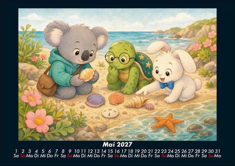 Produktbild: Seesterne und Muscheln 2027 Fotokalender DIN A5