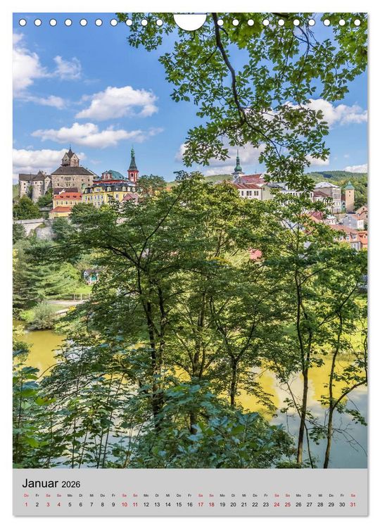 Produktbild: LOKET UND EGER Zwei idyllische Orte in Westb&ouml;hmen (Wandkalender 2026 DIN A4 hoch), CALVENDO Monatskalender