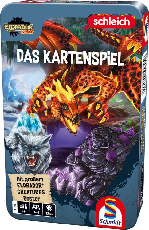 Produktbild: schleich&reg; 51611 - Eldrador Creatures, Das Kartenspiel Quartett & Trumpf, Metalldose