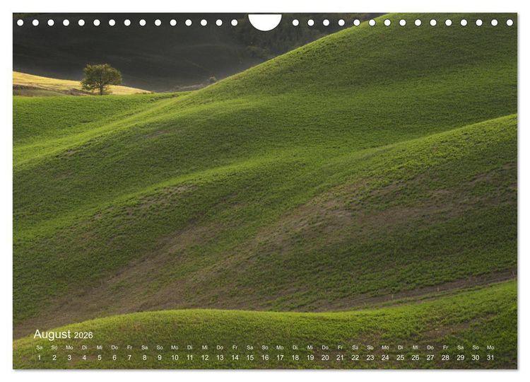Produktbild: Traumblicke Toskana - Licht, Land, Leben (Wandkalender 2026 DIN A4 quer), CALVENDO Monatskalender