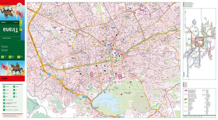 Produktbild: freytag & berndt Innenstadtplan Tirana 1:10.000