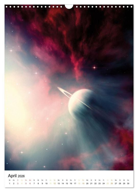 Produktbild: Galaxien und Nebulare (Wandkalender 2026 DIN A3 hoch), CALVENDO Monatskalender