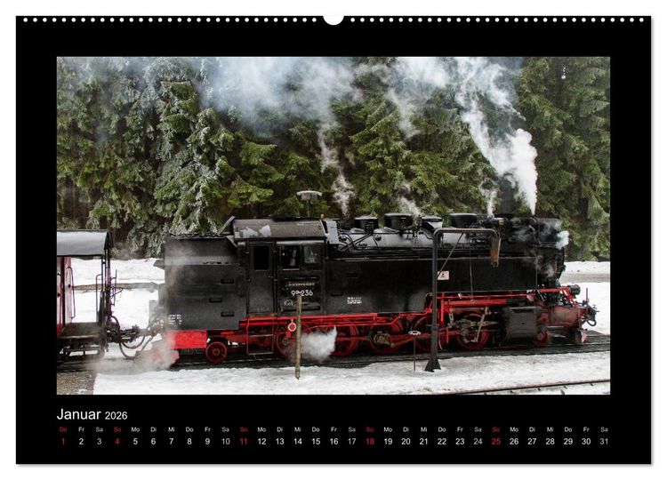 Produktbild: Dampferlebnis im Harz (Wandkalender 2026 DIN A2 quer), CALVENDO Monatskalender
