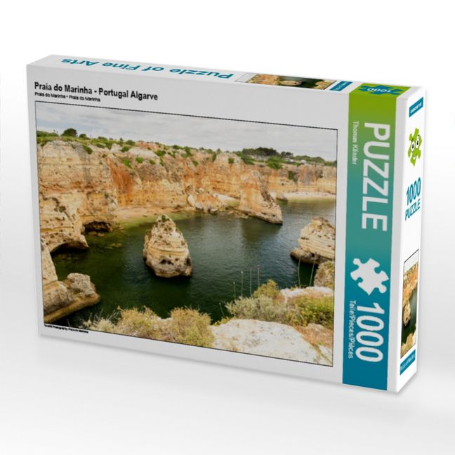 Produktbild: CALVENDO Puzzle Praia do Marinha - Portugal Algarve | 1000 Teile Lege-Gr&ouml;&szlig;e 64x48cm Foto-Puzzle f&uuml;r gl&uuml;ckliche Stunden