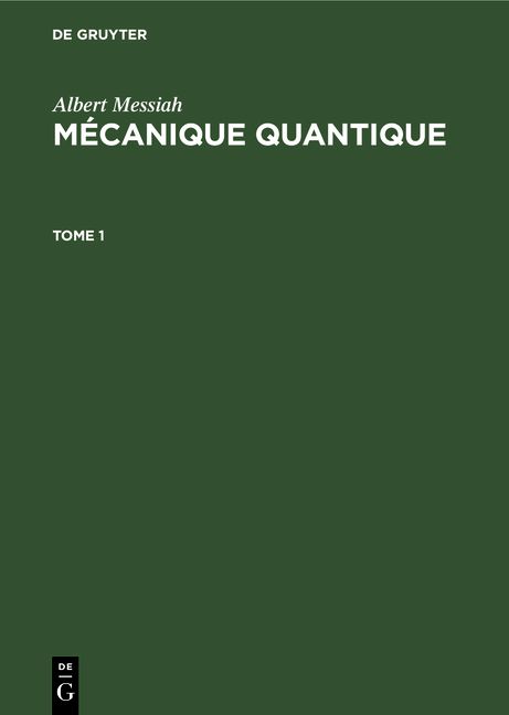 Produktbild: M&eacute;canique quantique. Tome 1