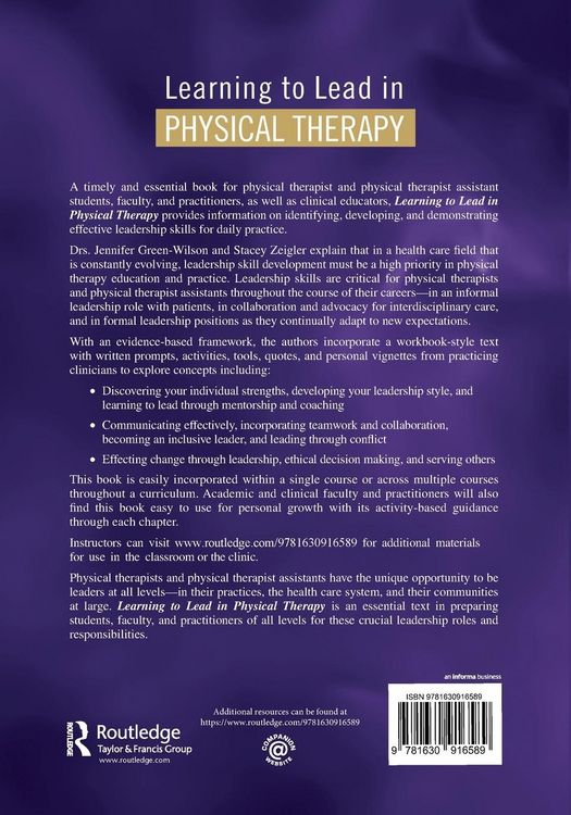 Produktbild: Learning to Lead in Physical Therapy