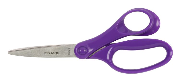 Fiskars Kinderschere SoftGrip Glitzer – 12,7 Cm, Spitze Spitze, Für Rechtshänder, Altersgerecht 4–7 Jahre (rosa)