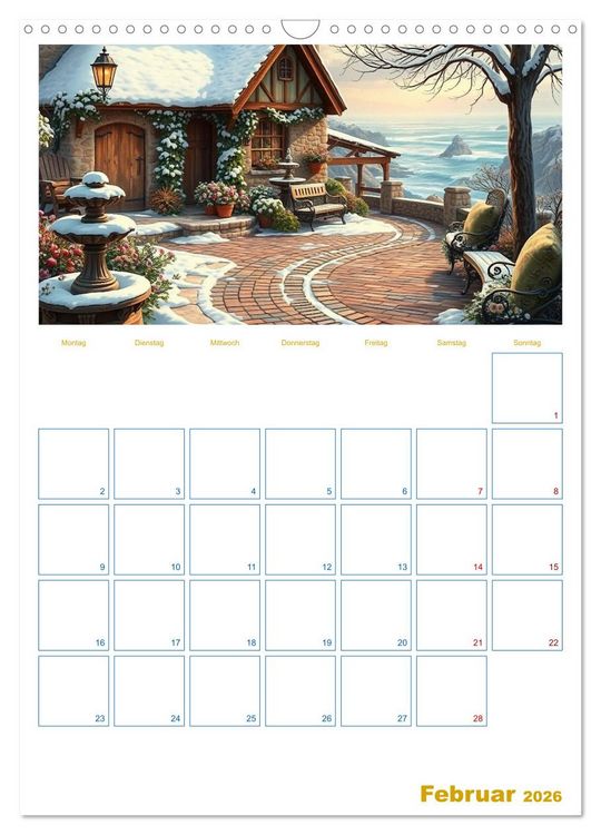 Produktbild: Cottagetr&auml;ume - Ein Jahr voller l&auml;ndlicher Magie (Wandkalender 2026 DIN A3 hoch), CALVENDO Monatskalender