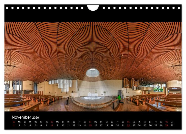 Produktbild: Kapellen, Kirchen und Kathedralen 2026 (Wandkalender 2026 DIN A4 quer), CALVENDO Monatskalender