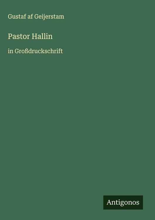 Produktbild: Pastor Hallin