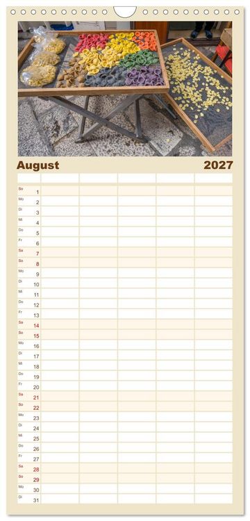 Produktbild: Familienplaner 2027 - Italien - Tief im S&uuml;den mit 5 Spalten (Wandkalender, 21 x 45 cm) CALVENDO