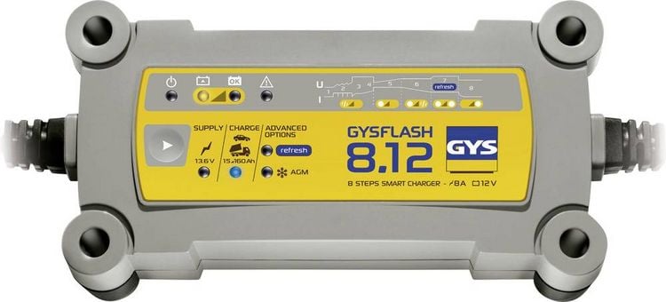 Produktbild: GYS GYSFLASH 8.12 029385 Automatikladeger&auml;t 12V 8A