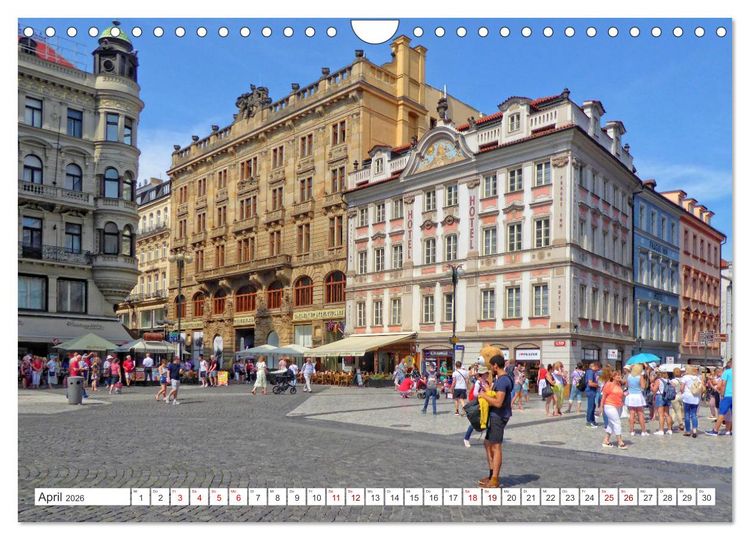 Produktbild: Prag &ndash; Ein perfekter Sommertag in der Goldenen Stadt (Wandkalender 2026 DIN A4 quer), CALVENDO Monatskalender