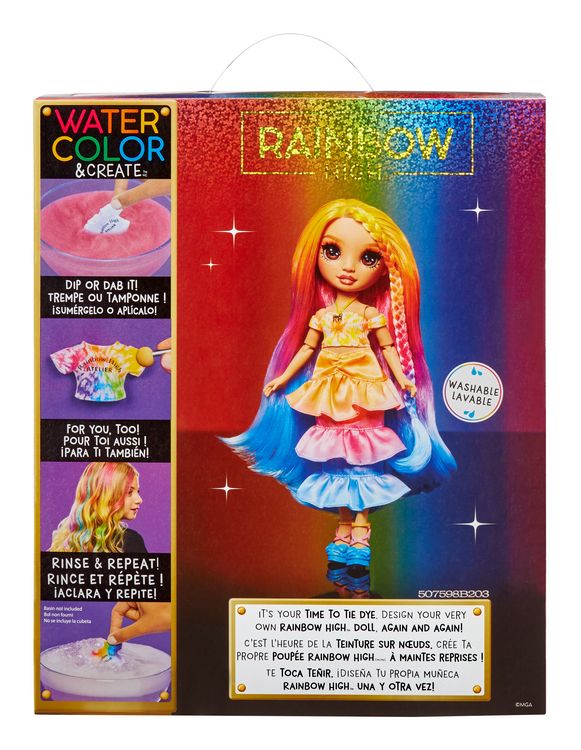 Produktbild: Rainbow High WaterColor & Create NEW Theme Dolls- brown eyes