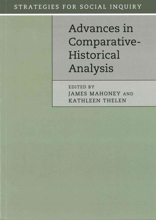 Produktbild: Advances in Comparative-Historical Analysis