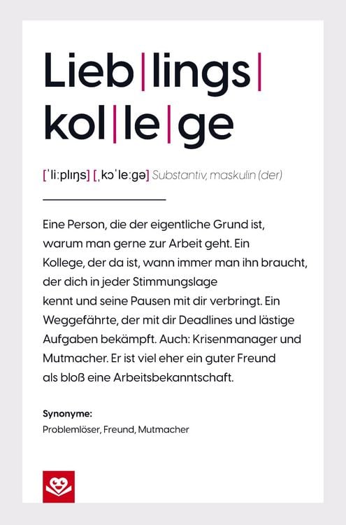 Produktbild: Lieblingskollege Notizbuch: Die wahre Definition
