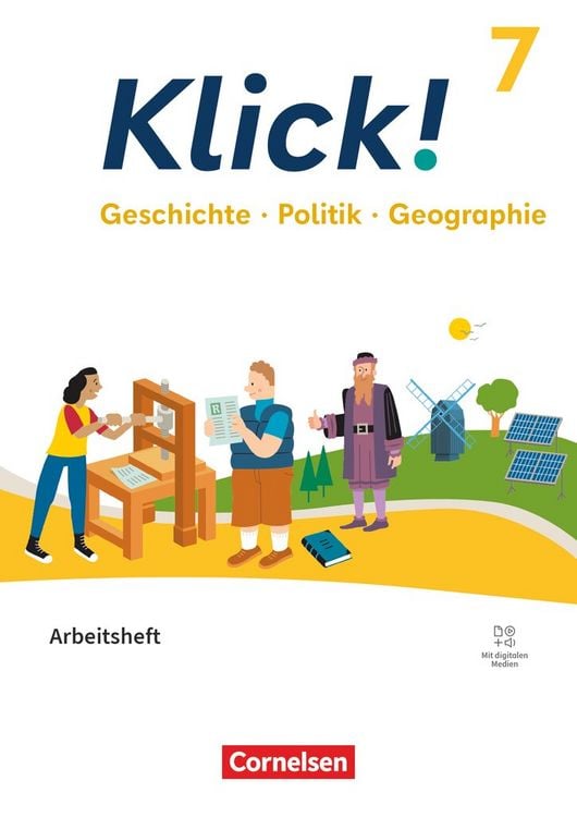 Produktbild: Klick! - F&auml;cher&uuml;bergreifendes Lehrwerk f&uuml;r Lernende mit F&ouml;rderbedarf - Geschichte Politik Geographie - Fachhefte f&uuml;r alle Bundesl&auml;nder - Ausgabe ab 2024 - 7. Schuljahr