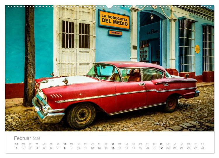 Produktbild: Cuba - Unter der Sonne der Karibik (Wandkalender 2026 DIN A2 quer), CALVENDO Monatskalender