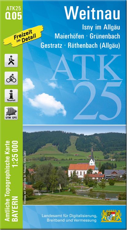 Bild vom Artikel ATK25-Q05 Weitnau (Amtliche Topographische Karte 1:25000) vom Autor Breitband und Vermessung, Bayern Landesamt für Digitalisierung