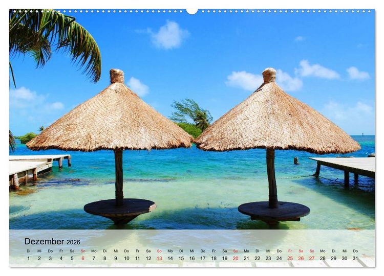 Produktbild: Belize. Karibik-Perle Caye Caulker (Wandkalender 2026 DIN A2 quer), CALVENDO Monatskalender
