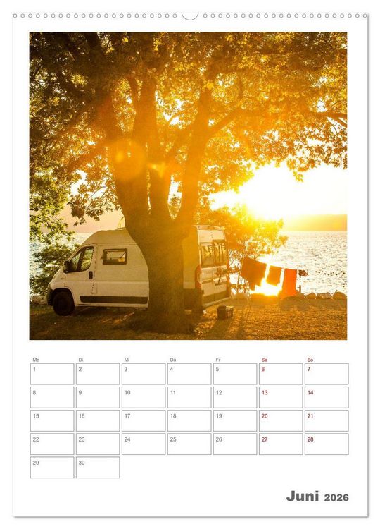 Produktbild: Camper Tr&auml;ume Urlaub auf vier R&auml;dern (hochwertiger Premium Wandkalender 2026 DIN A2 hoch), Kunstdruck in Hochglanz