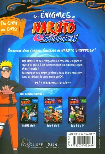 Produktbild: Naruto Shippuden : &eacute;nigmes du CM1 au CM2