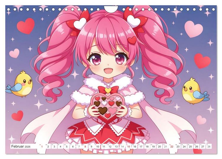 Produktbild: Kawaii Traumwelten (Wandkalender 2026 DIN A4 quer), CALVENDO Monatskalender