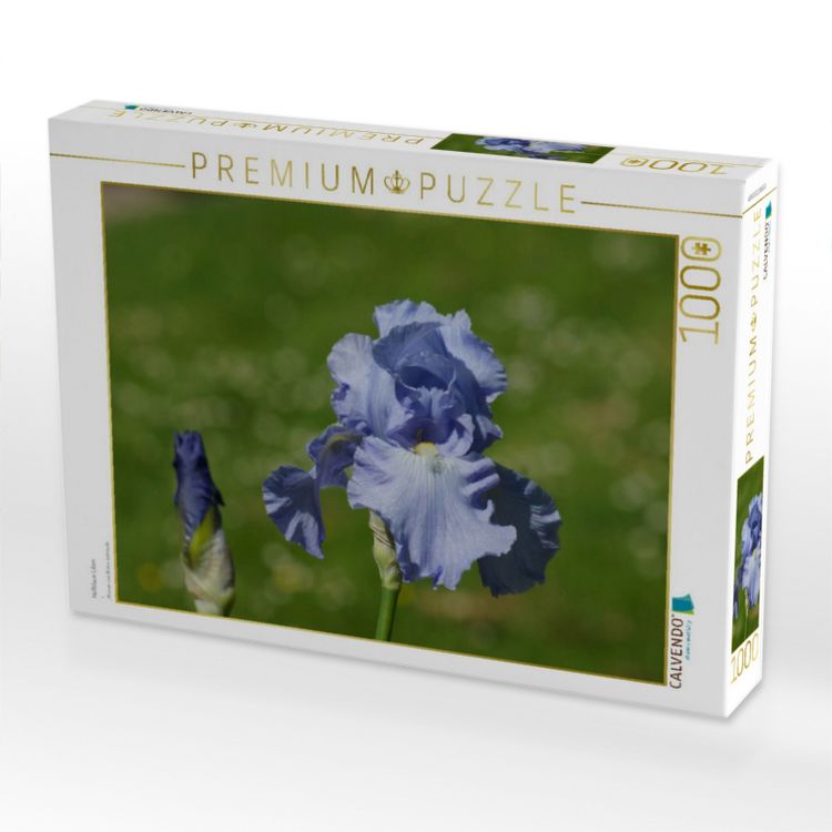 Produktbild: CALVENDO Puzzle Hellblaue Lilien | 1000 Teile Lege-Gr&ouml;&szlig;e 64x48cm Foto-Puzzle f&uuml;r gl&uuml;ckliche Stunden