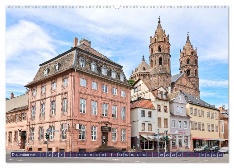 Produktbild: Worms - historisch und sagenhaft (hochwertiger Premium Wandkalender 2026 DIN A2 quer), Kunstdruck in Hochglanz