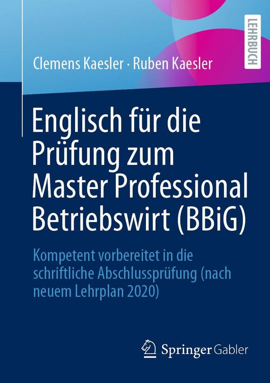 Produktbild: Englisch f&uuml;r die Pr&uuml;fung zum Master Professional Betriebswirt (BBiG)