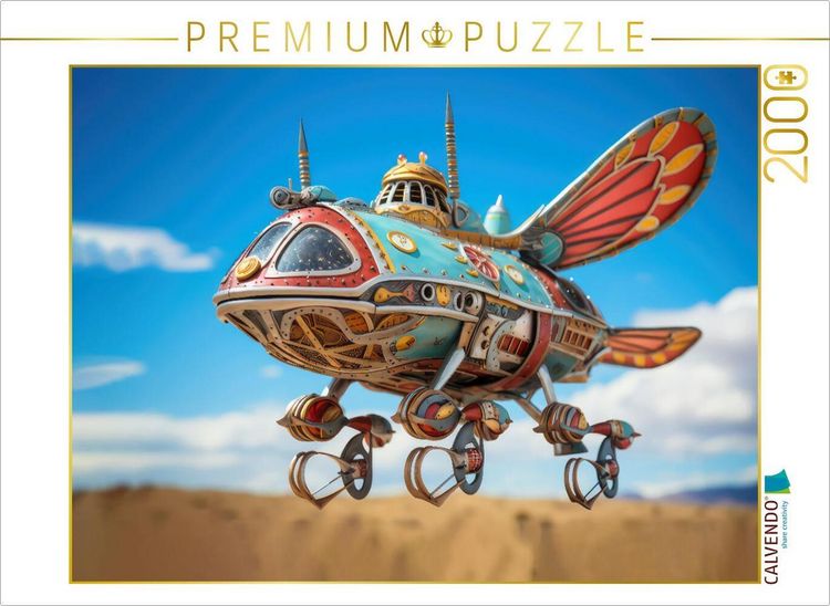 Produktbild: CALVENDO Puzzle Luftschiff-Fantasie | 2000 Teile Lege-Gr&ouml;&szlig;e 90x67cm Foto-Puzzle f&uuml;r gl&uuml;ckliche Stunden