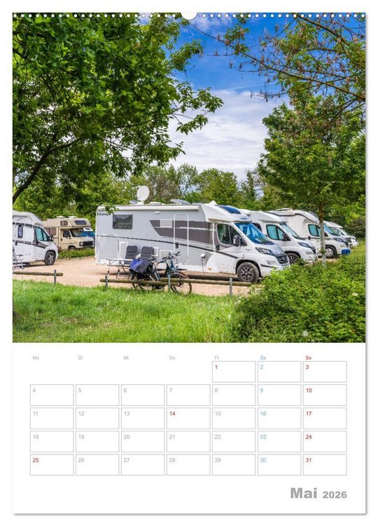 Produktbild: CAMPING-GL&Uuml;CK - Dein Urlaubsplaner (hochwertiger Premium Wandkalender 2026 DIN A2 hoch), Kunstdruck in Hochglanz
