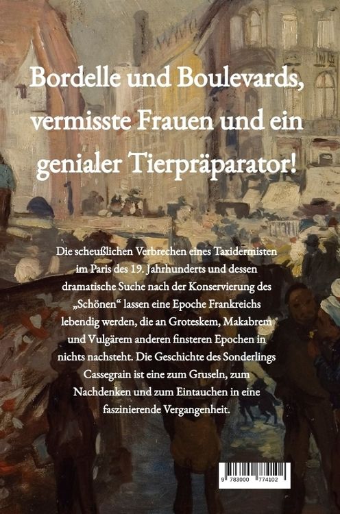 Produktbild: Der Taxidermist (Historischer Roman, Frankreich, Paris)