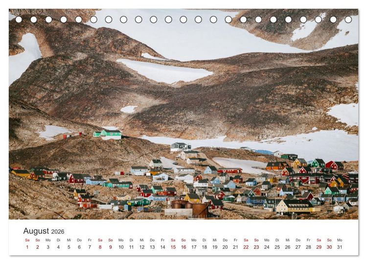 Produktbild: Zwischen den Eisbergen in Gr&ouml;nland (Tischkalender 2026 DIN A5 quer), CALVENDO Monatskalender