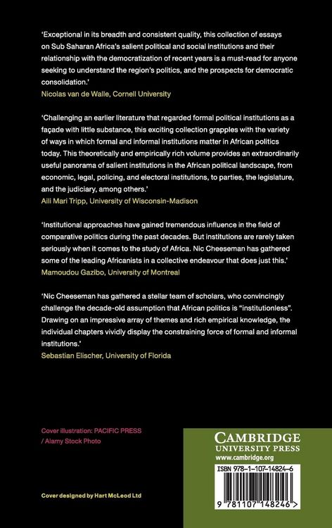 Produktbild: Institutions and Democracy in Africa